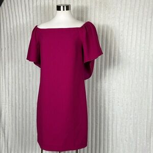 Trina Turk raspberry pink Zeal Sleeveless Sheath cocktail Dress sz 6